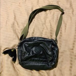 Kipling Black Shiny Wrinkle Bag size 8x10